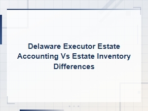 Estate Accounting vs Inventory: Delaware Executor Guide
